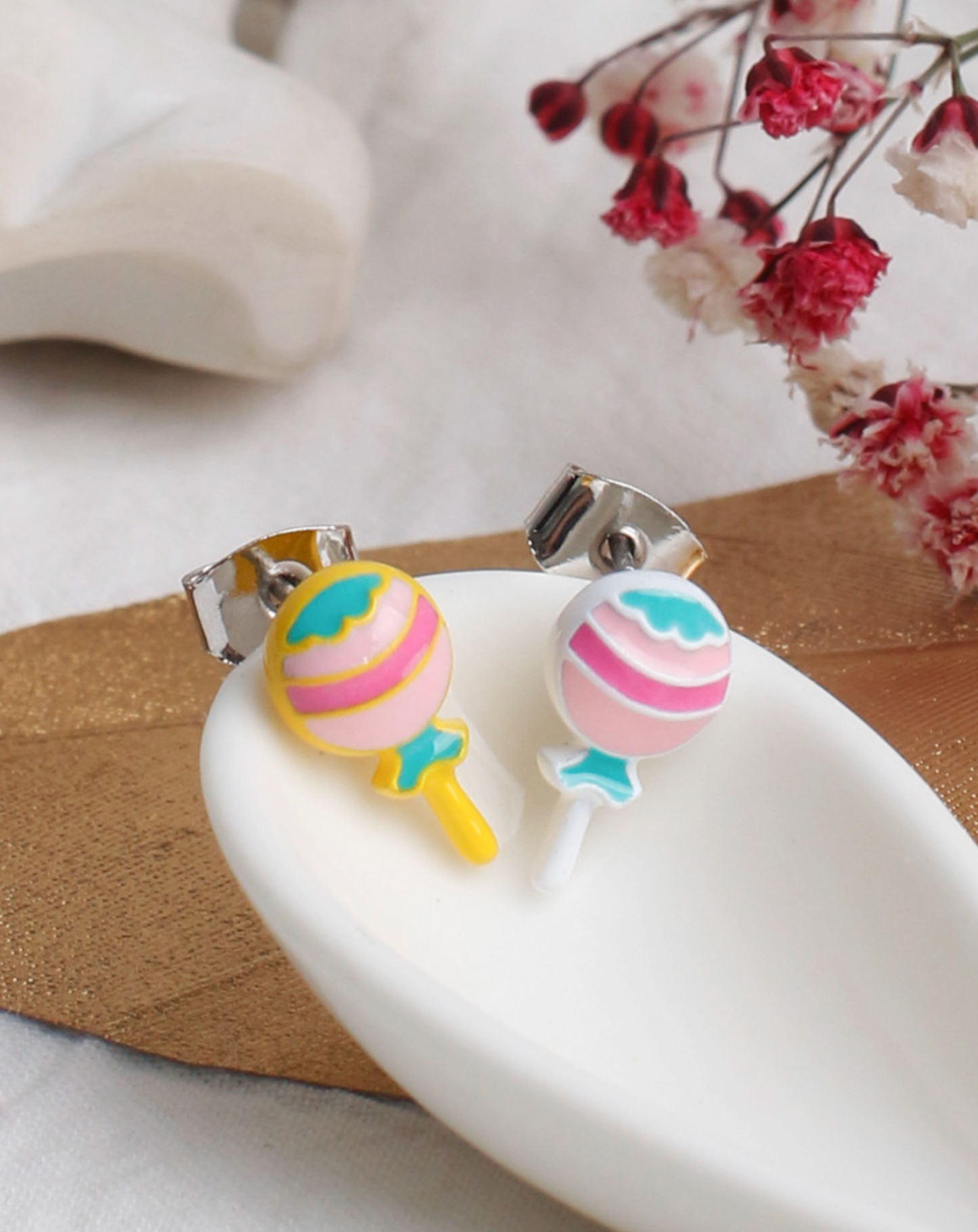 Chupa Chups Stud Earrings , Candy Earrings,  Lollipop earrings