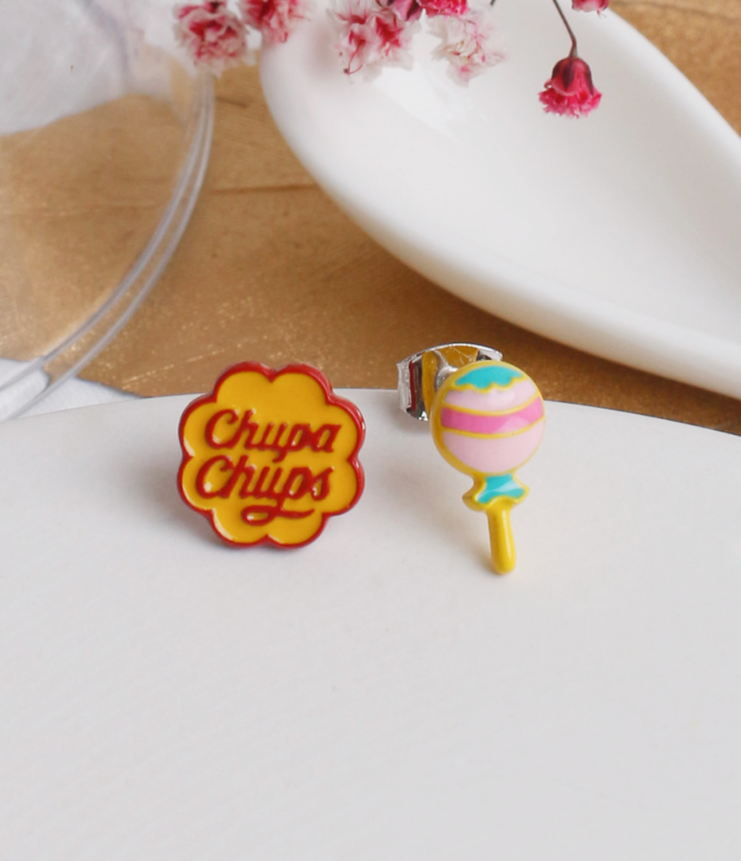 Chupa Chups Stud Earrings , Candy Earrings,  Lollipop earrings