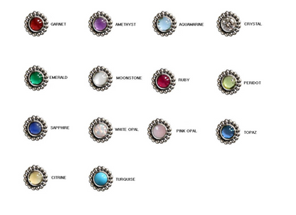 925 Sterling Silver Birthstone Stacking Rings,Stackable Birthstone Ring