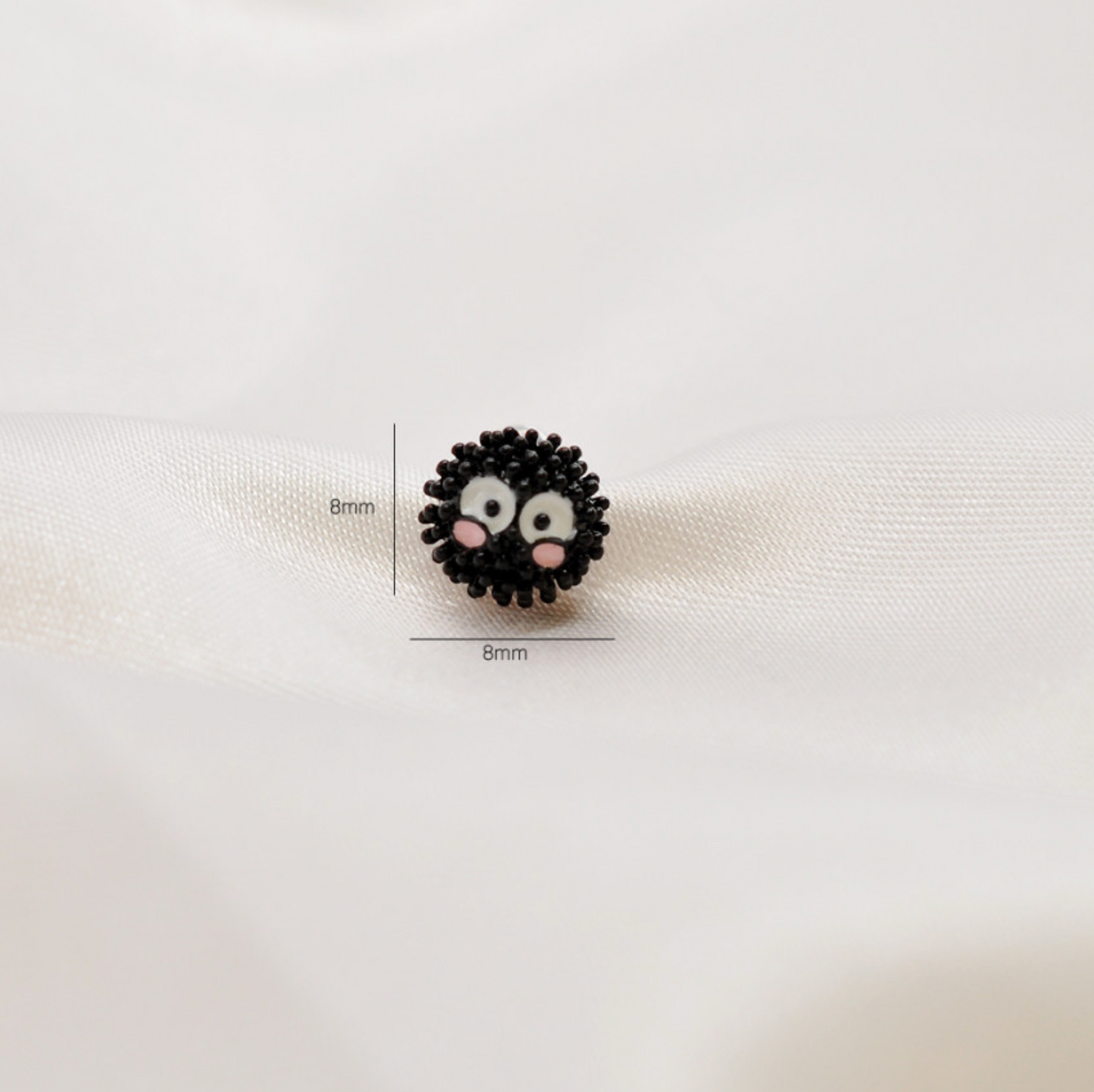 Ghibli Studio Spirited Away, No-Face earrings, Kaonash, Susuwatari  Screwback Barbells Ear Piercing ,My neighbor Totoro Surgical Steel Screw Back Ear Stud