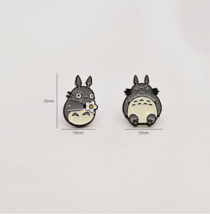 Totoro Screwback Barbells Ear Piercing ,My neighbor Totoro Surgical Steel Screw Back Ear Stud