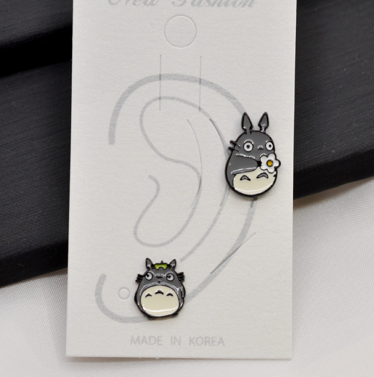 Totoro Screwback Barbells Ear Piercing ,My neighbor Totoro Surgical Steel Screw Back Ear Stud