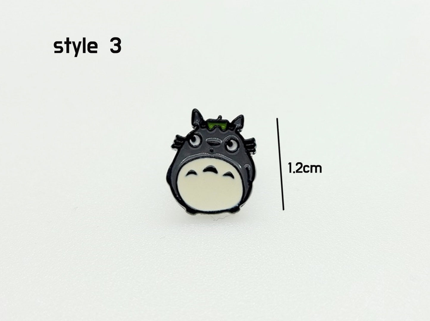 Totoro Screwback Barbells Ear Piercing ,My neighbor Totoro Surgical Steel Screw Back Ear Stud 2.