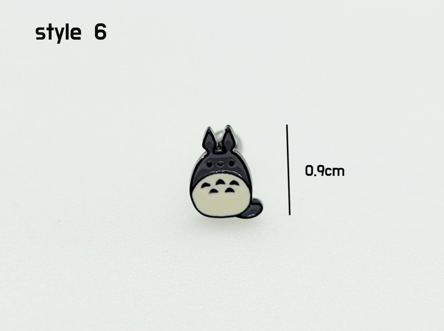 Totoro Screwback Barbells Ear Piercing ,My neighbor Totoro Surgical Steel Screw Back Ear Stud 2.