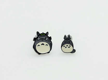 Totoro Screwback Barbells Ear Piercing ,My neighbor Totoro Surgical Steel Screw Back Ear Stud 2.