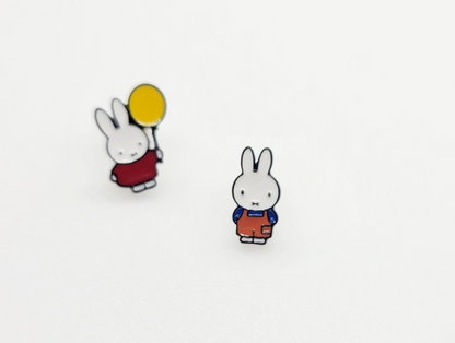 Cute Miffy rabbit characters earrings,Cartoon characters earrings