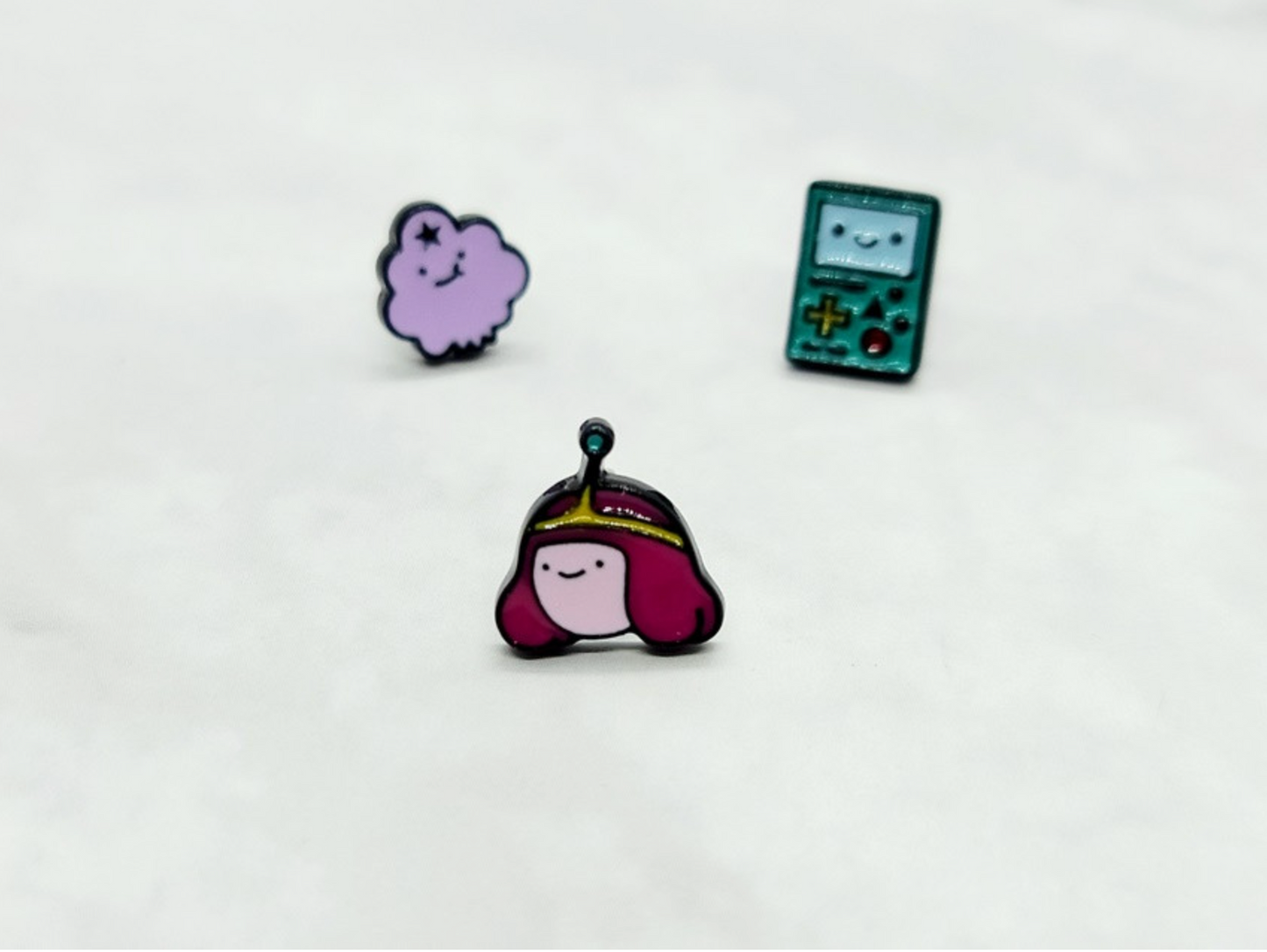Cute Adventure time with Finn and Jake Set of 3 Unbalance earrings