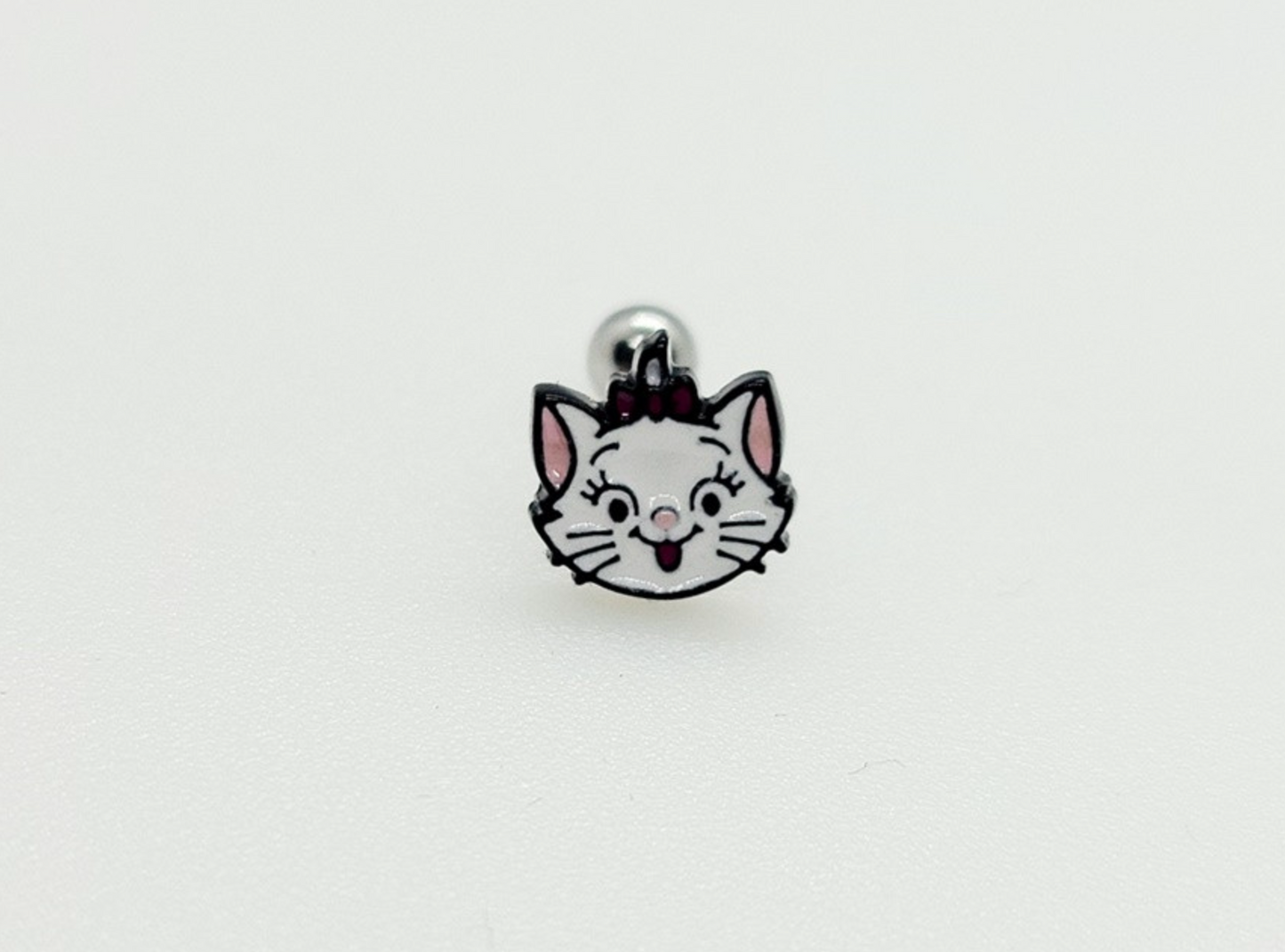 Cute Disney characters Marie cat, Dumbo crew back Barbells Ear Piercing, Surgical Steel cartilage stud, helix stud, tragus conch