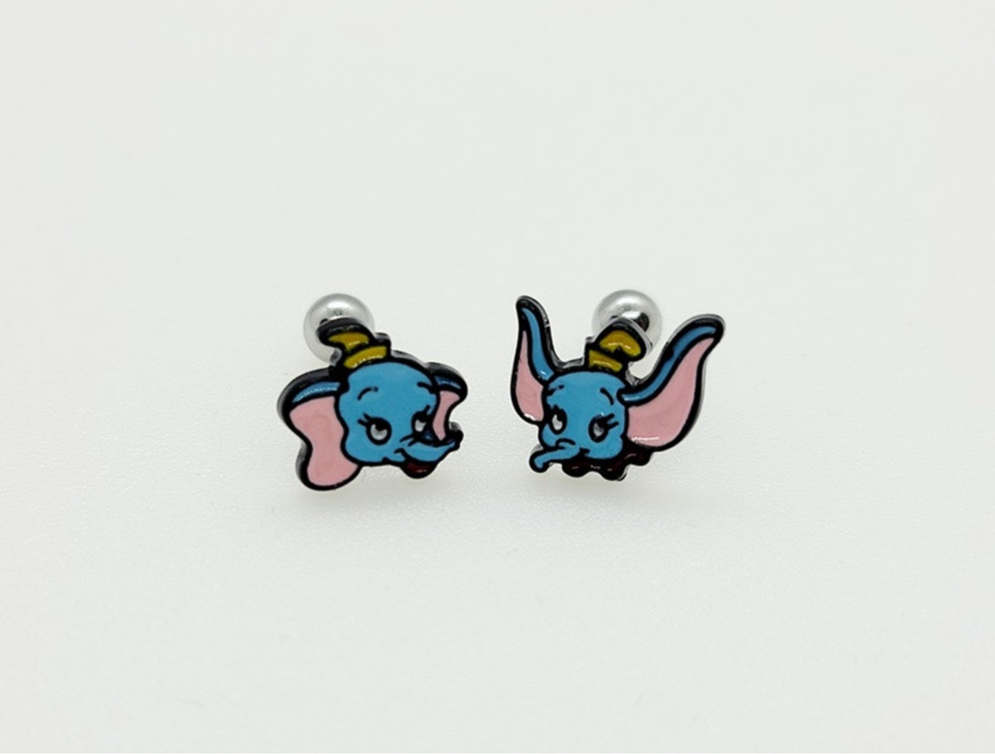 Cute Disney characters Marie cat, Dumbo crew back Barbells Ear Piercing, Surgical Steel cartilage stud, helix stud, tragus conch