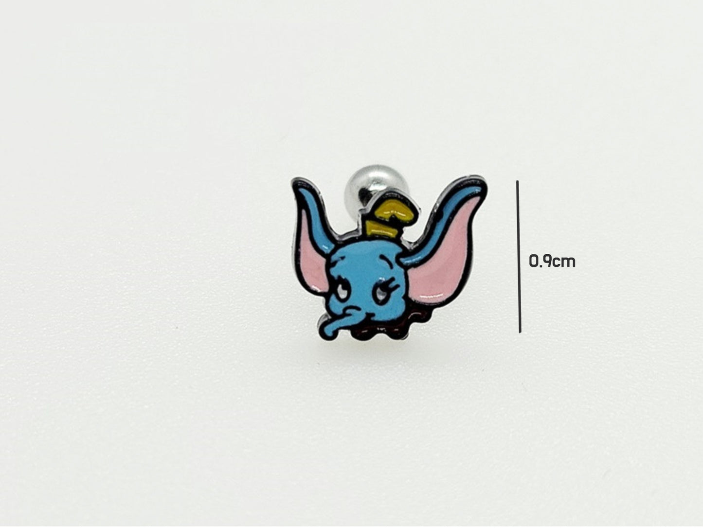 Cute Disney characters Marie cat, Dumbo crew back Barbells Ear Piercing, Surgical Steel cartilage stud, helix stud, tragus conch