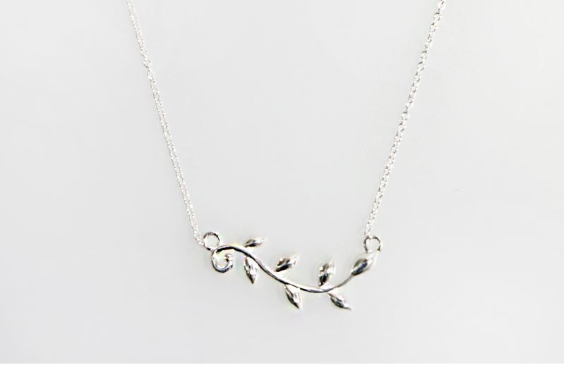 925 sterling silver Delicate Branch Necklace 3 colors, N1067S