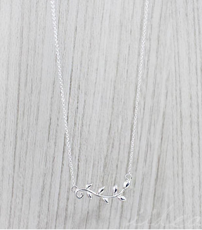 925 sterling silver Delicate Branch Necklace 3 colors, N1067S