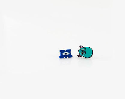 Monsters, Inc Stud Earrings , Mike and Sully Earrings, Monsters University earrings