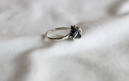 925 sterling silver Vintage Blossom Flowers Bouquet Ring, flower bouquet ring