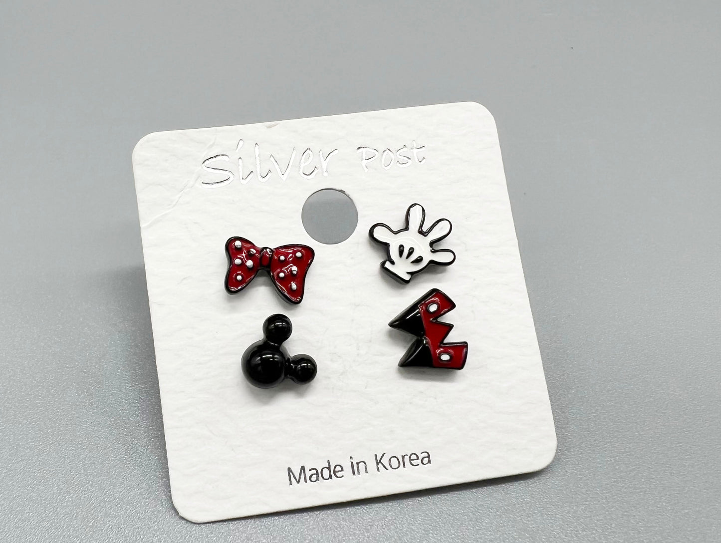 Disney-licensed Mickey Mouse Unbalance Earrings, Mickey Mouse  earrings, Minnie Mouse Disney Earrings