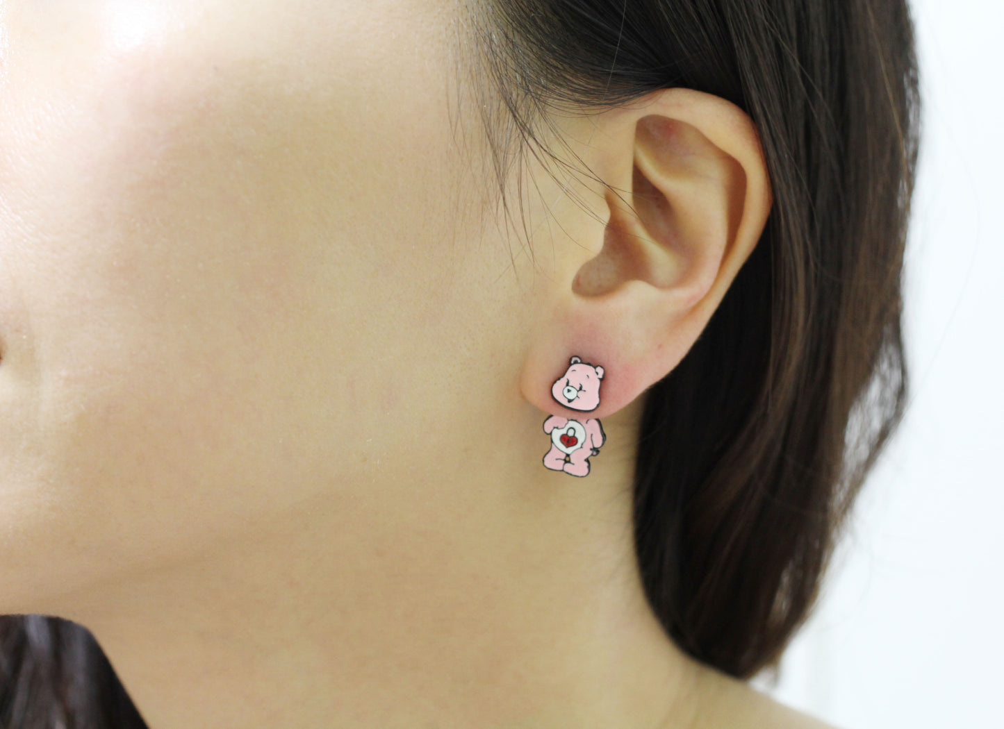 Care Bear Earrings, Care Bears ear jacket, drop earrings for Kids Earrings