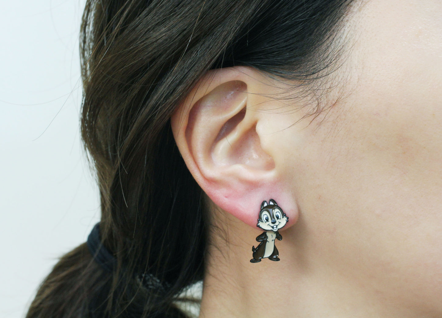 Cute Chip 'N' Dale earrings. chip and dale  Ear Jacket, Squirrel Earrings, Cartoon Earrings,