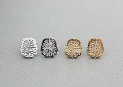 EINSTEIN Brain 스터드 귀걸이, Anatomy Brain 귀걸이, Brain jewelry