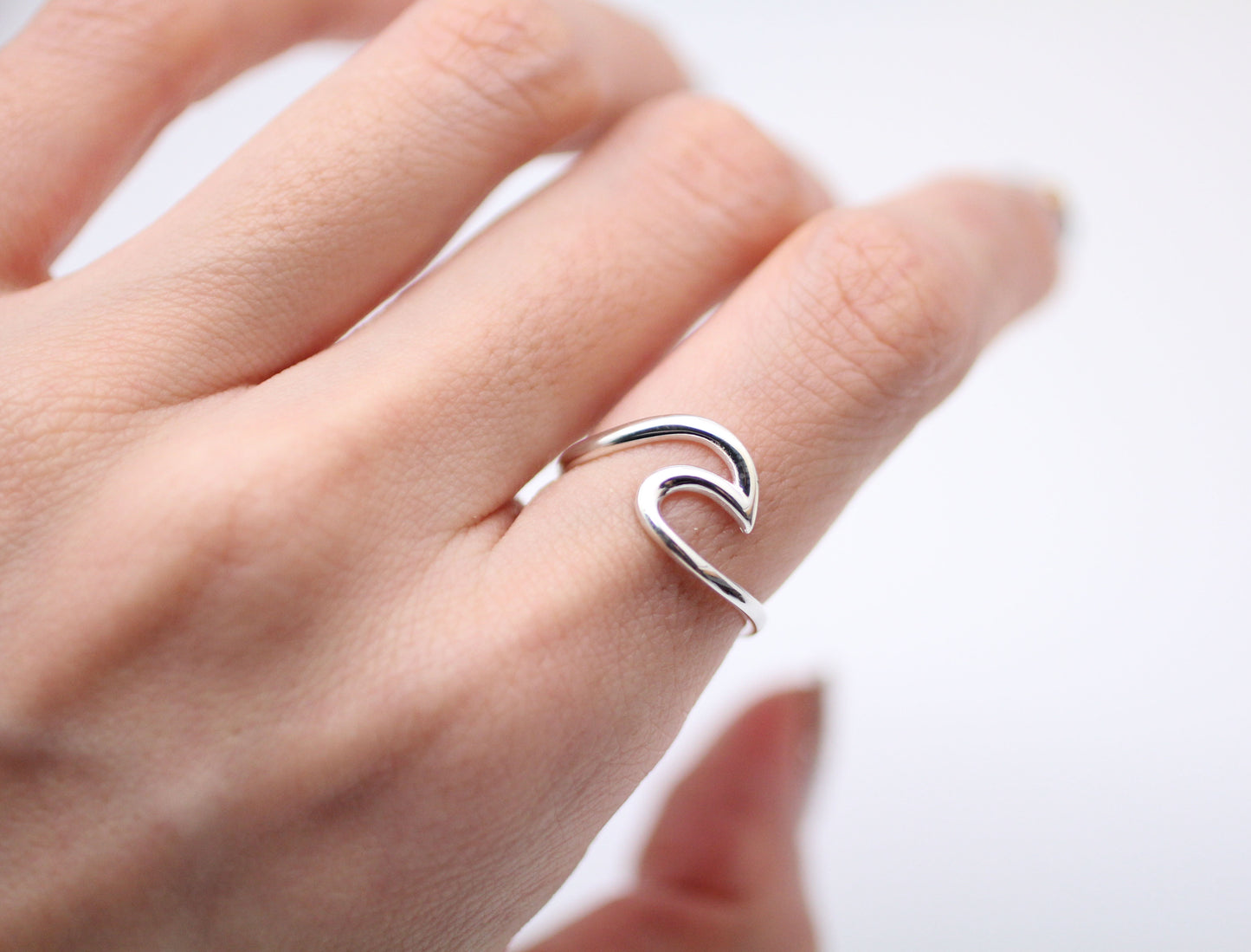 925 sterling silver Wave Ring, Surfing silver ring, Surf ring, Surfer gifts, Surfing Gift