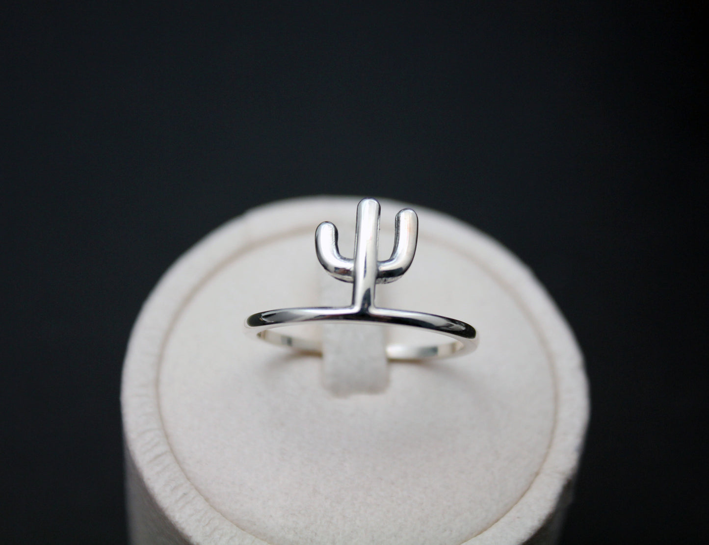 925 sterling silver Cute Cactus ring, Cacti Tree ring, Desert ring, saguaro cactus ring