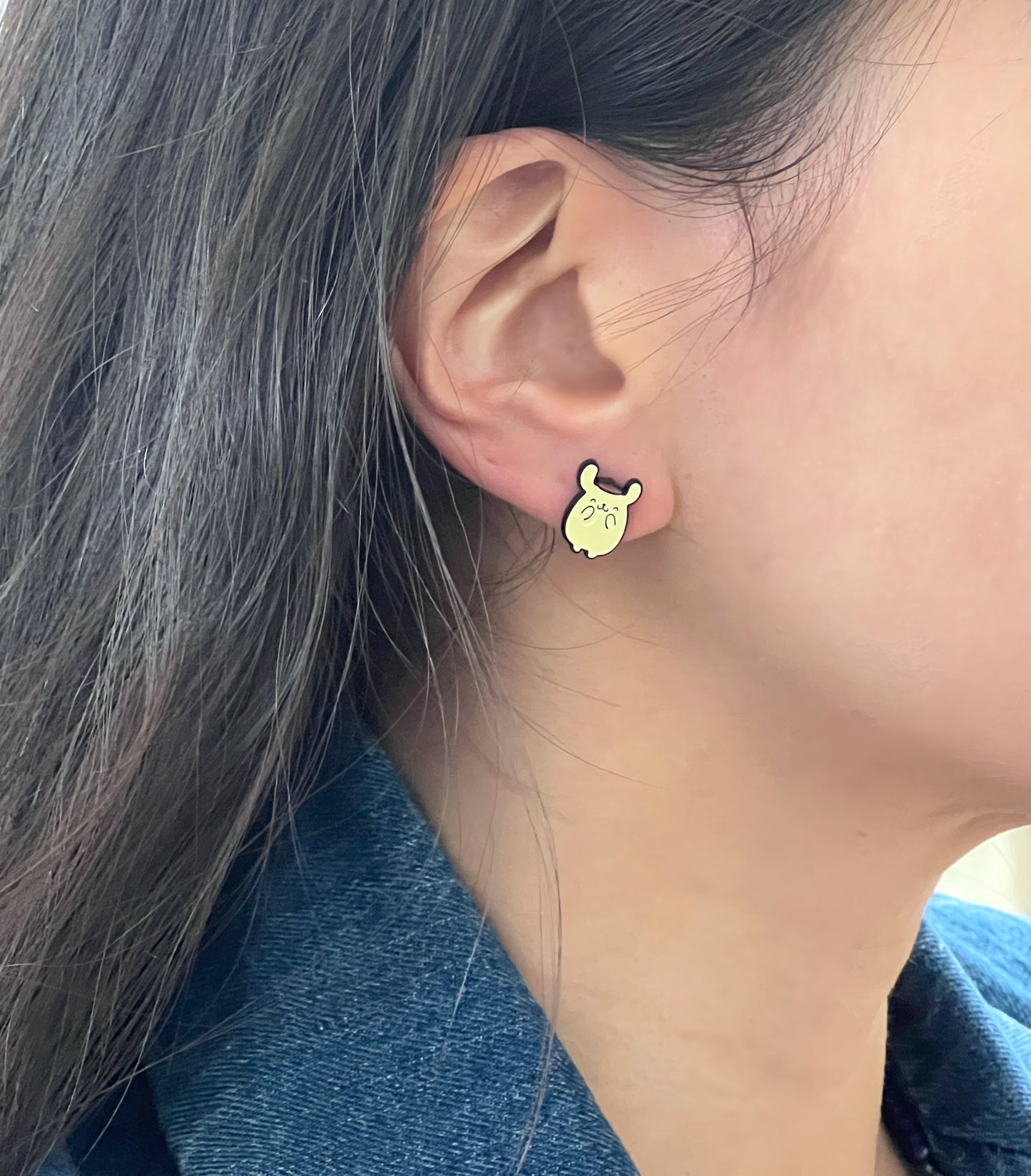 Sanrio stud earrings pompompurin earrings,Golden Retriever earrings