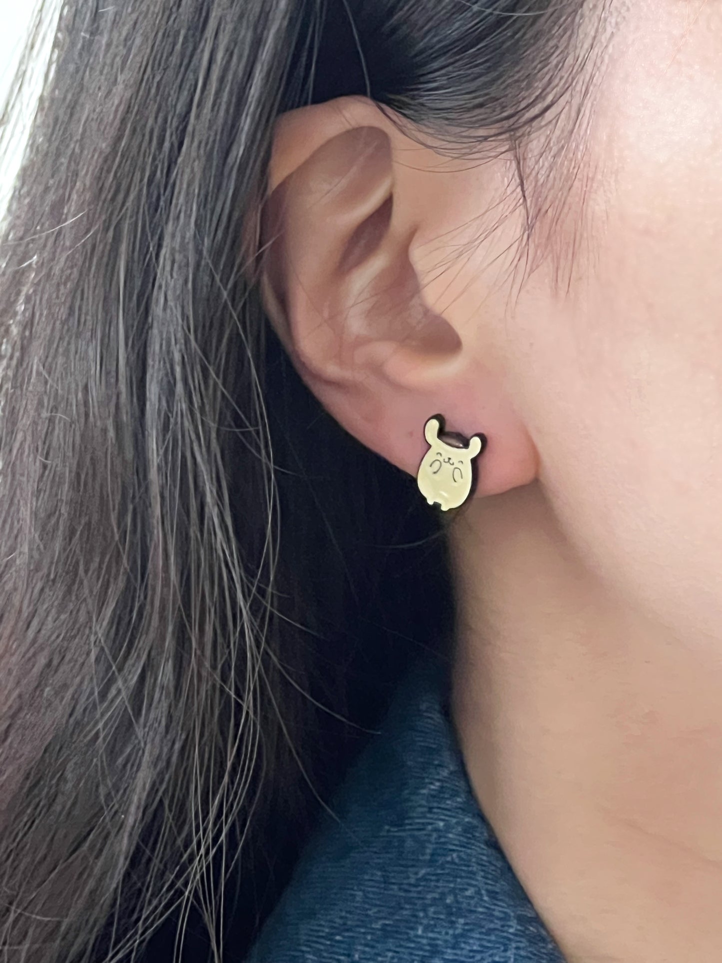 Sanrio stud earrings pompompurin earrings,Golden Retriever earrings