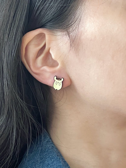 Sanrio stud earrings pompompurin earrings,Golden Retriever earrings