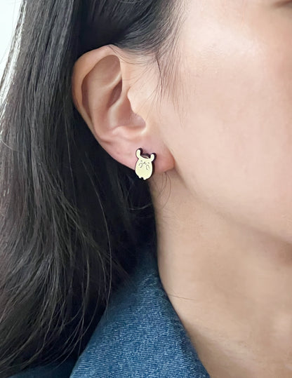 Sanrio stud earrings pompompurin earrings,Golden Retriever earrings