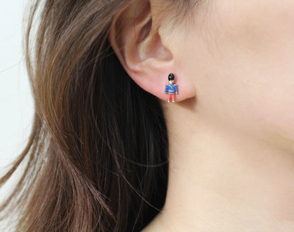 Tiny royal soldier earrings, Toy Soldier Earrings, Nutcracker earrings, Nutcracker Ballet