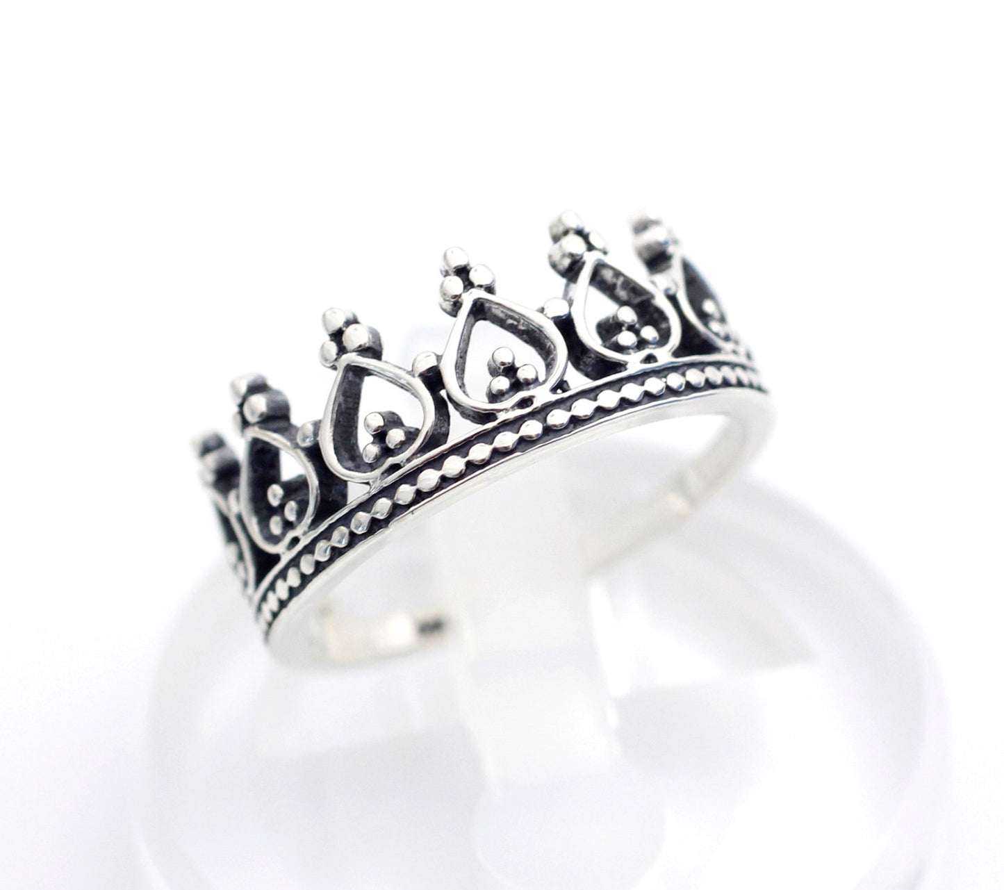 925 sterling silver Princesses Tiara Ring