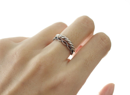 925 Sterling Silver Twisted Stacking Ring