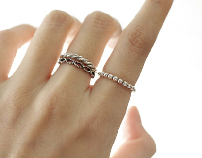 925 Sterling Silver Twisted Stacking Ring