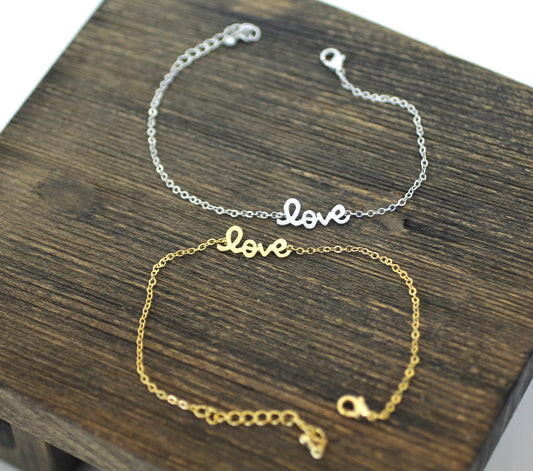 LOVE Bracelet in Gold / Silver (925 sterling silver/plated over Brass)