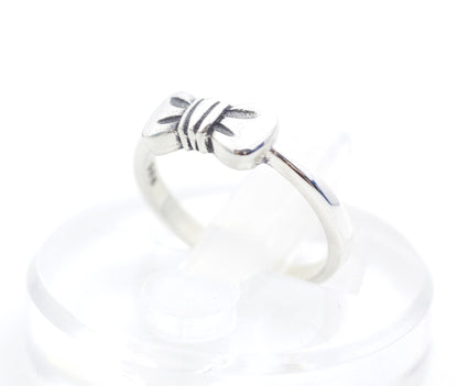 925 sterling silver cute bow  little finger ring - stacked ring,Knuckle ring,