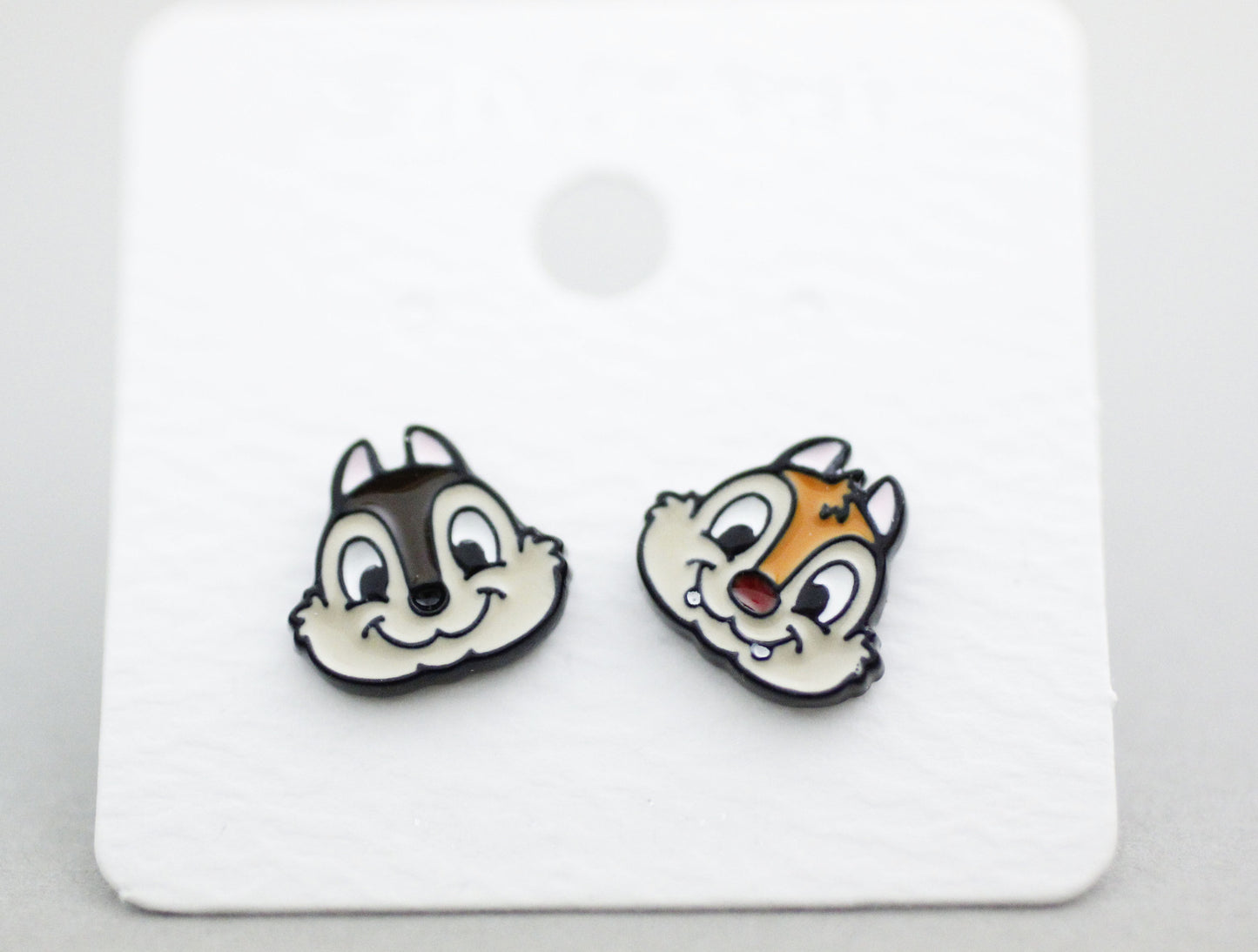 Disney-licensed  Cute Chip 'N' Dale earrings. chip and dale earrings, Squirrel Earrings, Cartoon Earrings