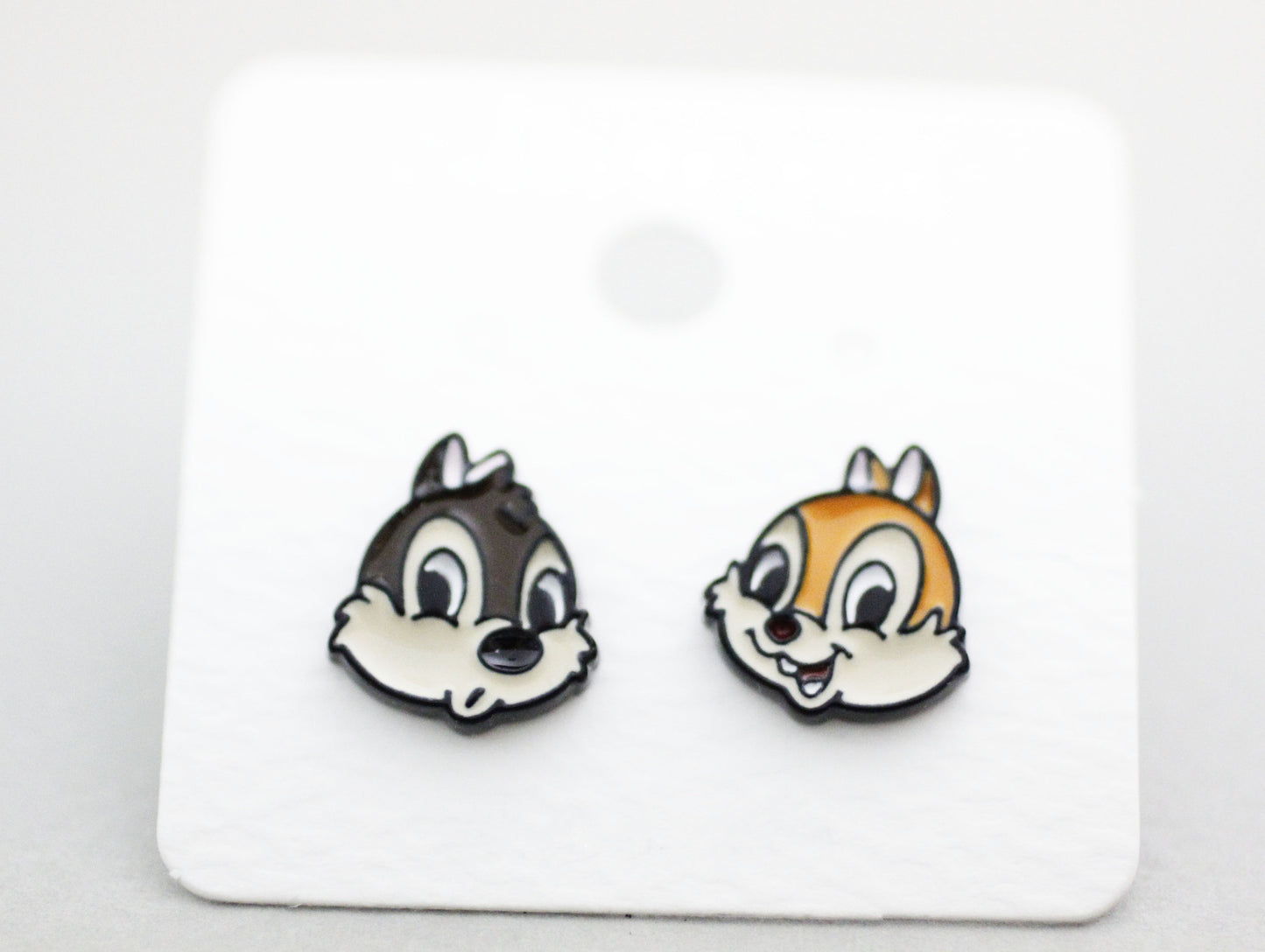 Disney-licensed  Cute Chip 'N' Dale earrings. chip and dale earrings, Squirrel Earrings, Cartoon Earrings