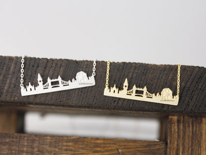 Cityscape Necklace, Skyline Necklace- London Necklace 2. in 3 colors,