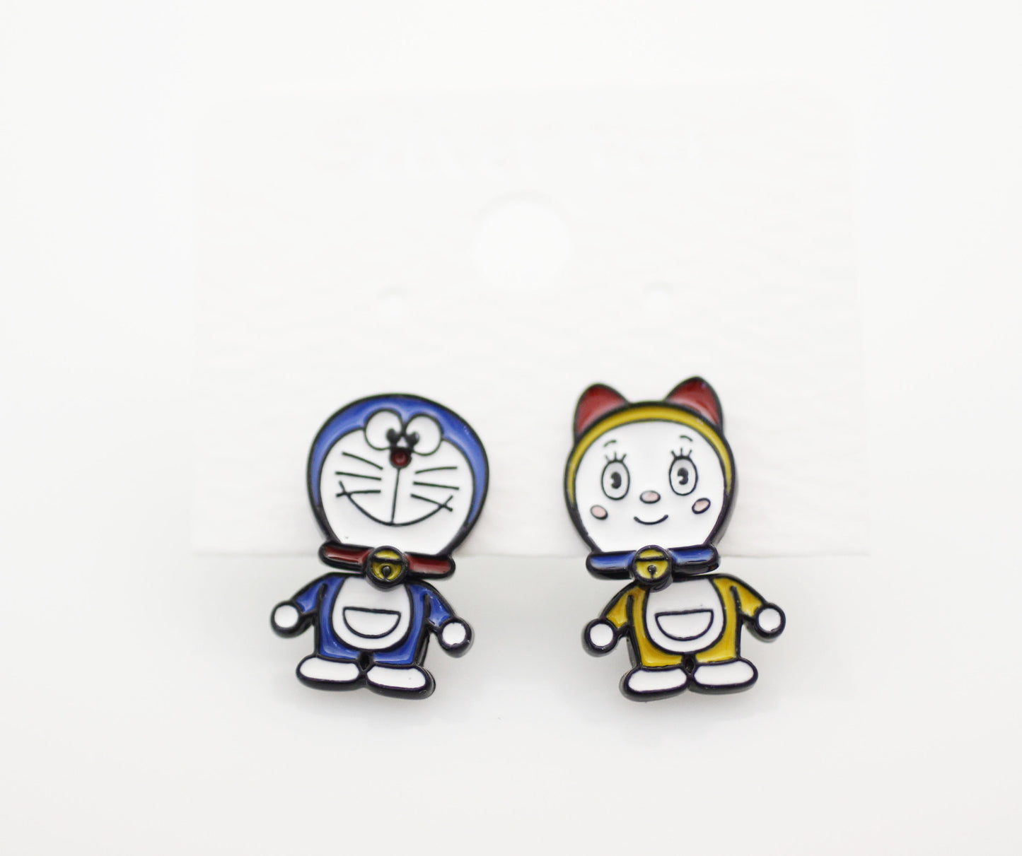 Cute Doraemon and dorami two ways Ear jacket, Doraemon two way earrings, Cartoon Earrings