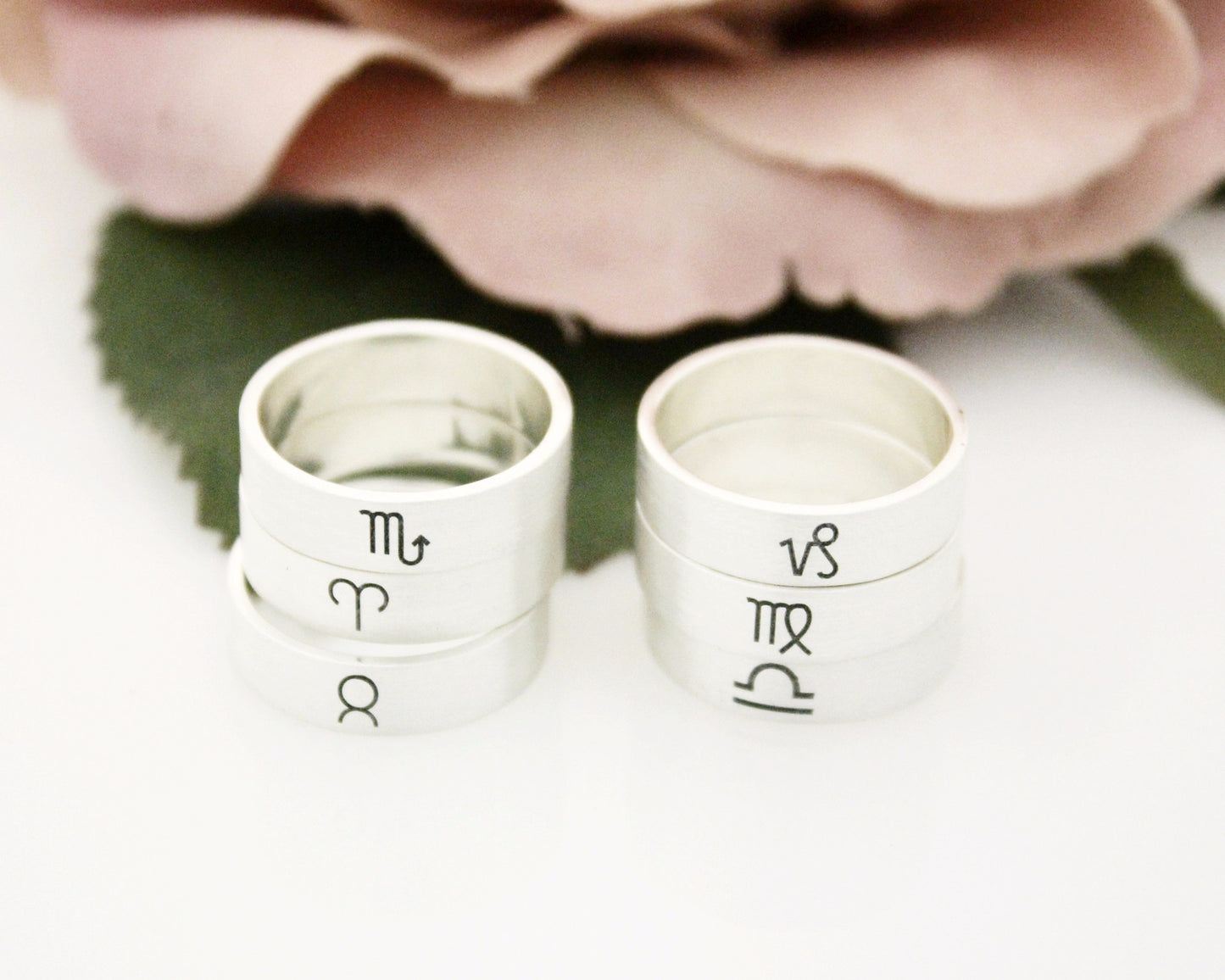 925 sterling silver Zodiac Sign Ring, Personalized Astrology Zodiac Ring, Birthday Ring