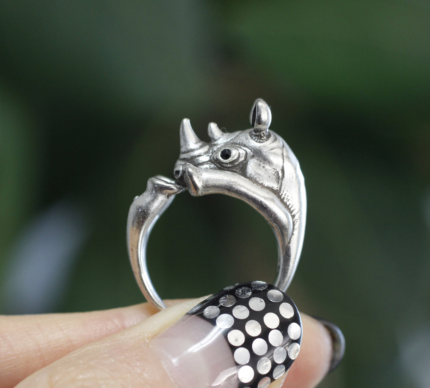 Cute Rhinoceros Wrap adjustable Ring, R0257S