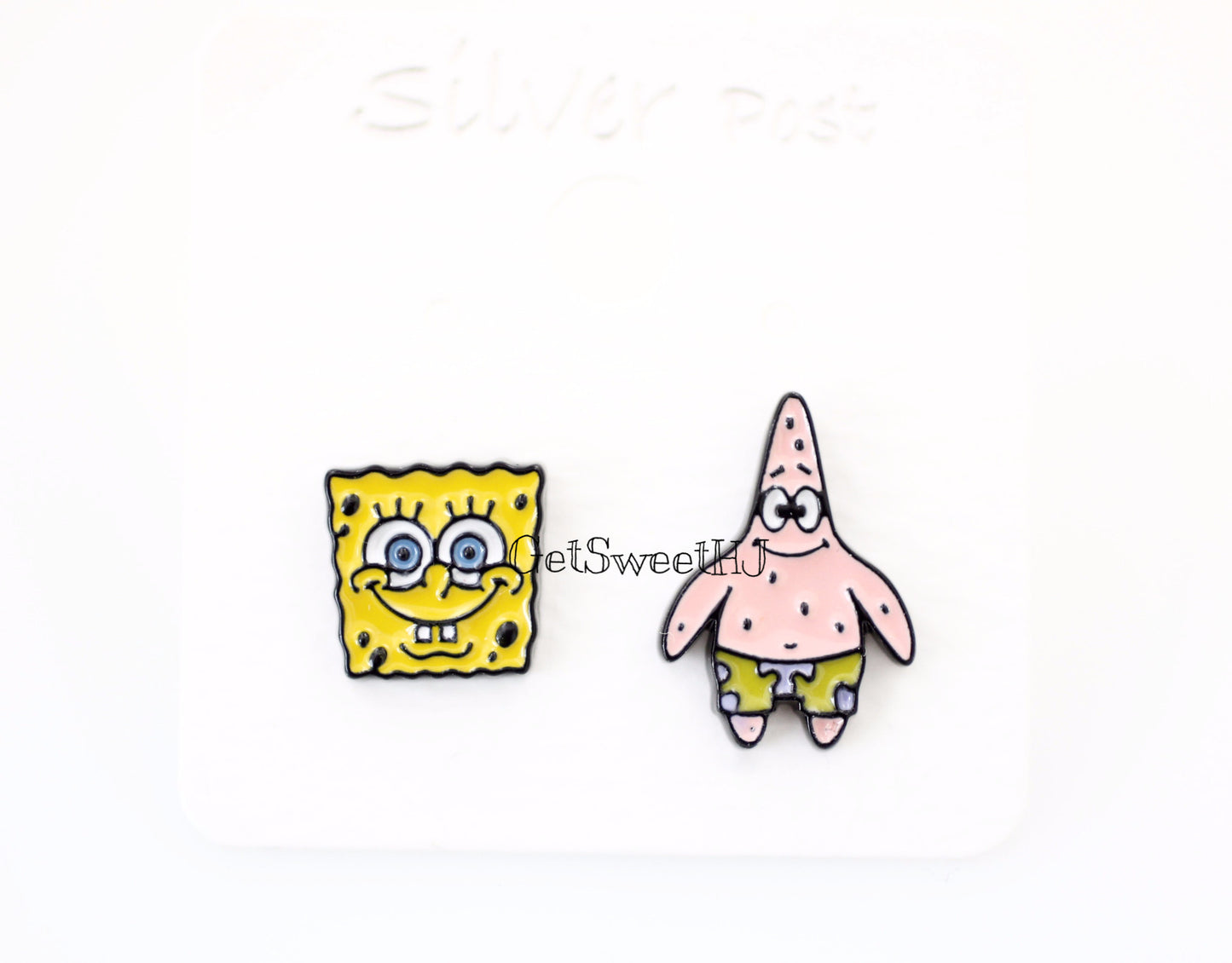 Spongebob Squarepants and Patrick Star Cartoon Earrings /Anpanman and Baikinman Earrings