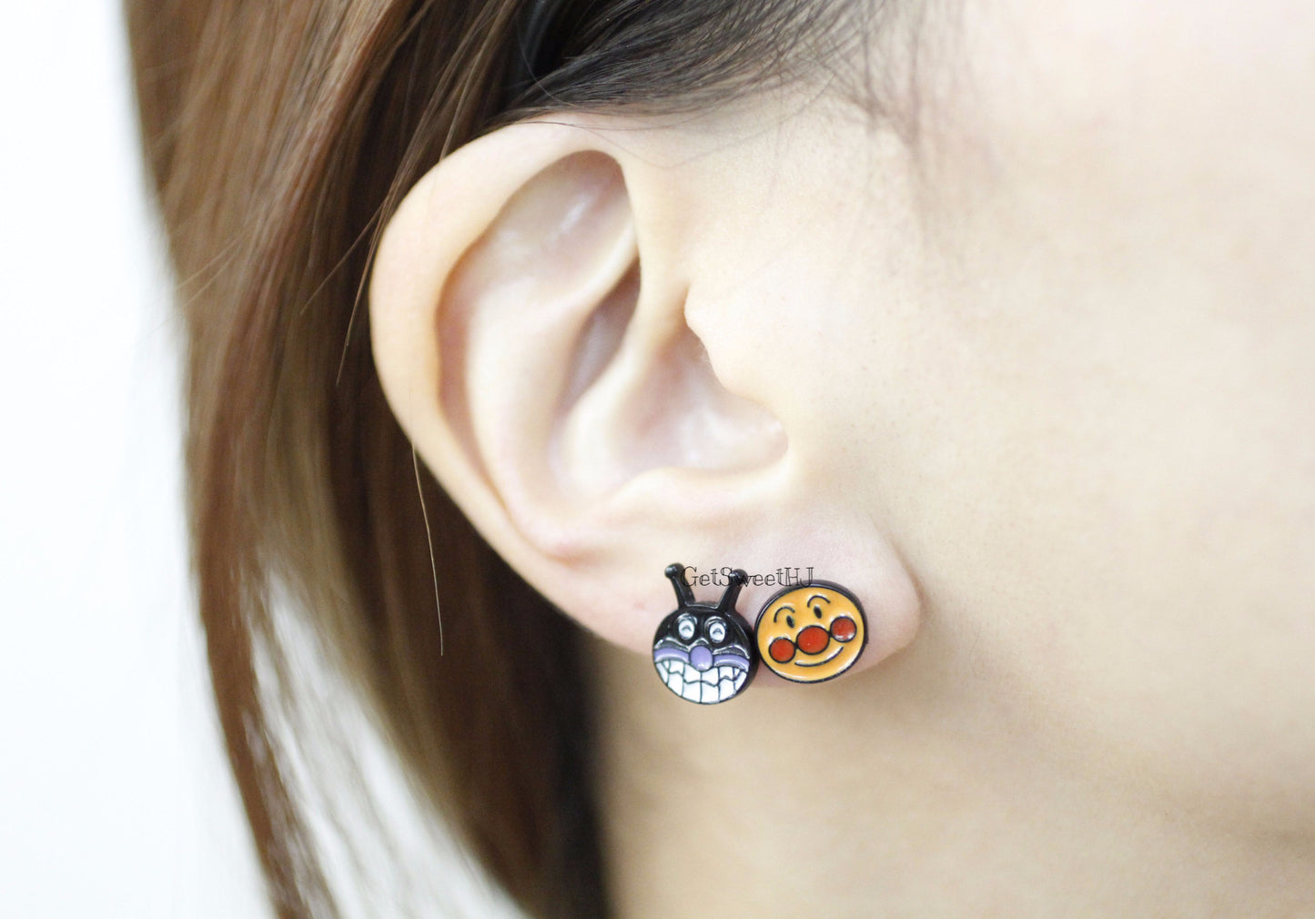 Spongebob Squarepants and Patrick Star Cartoon Earrings /Anpanman and Baikinman Earrings