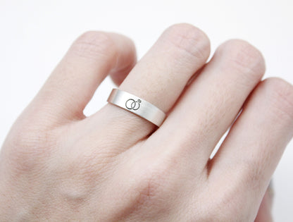 925 sterling silver Infinity and Initials ,Engraved Couples Ring,Engagement ring, Custom Personalized Initial Ring (up to 9 characters), R0997S