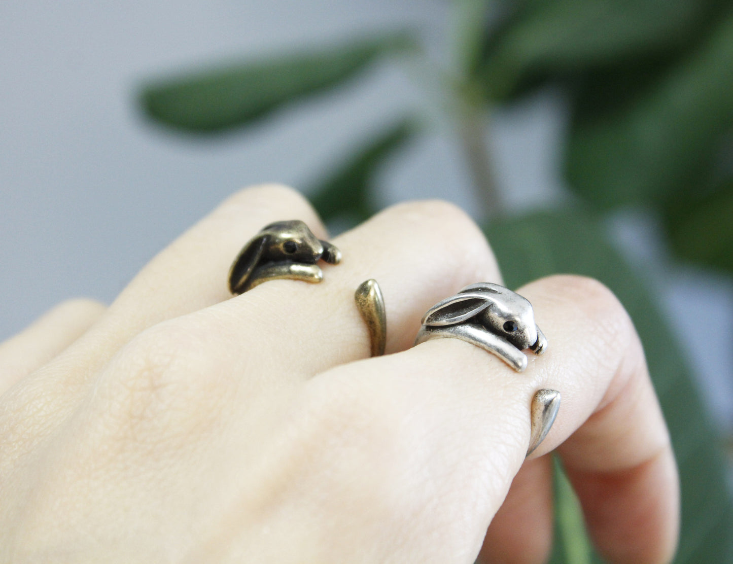 Cute Rabbit Wrap Ring in 2 colors