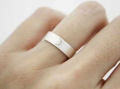 925 sterling silver Sun and Moon Ring , Wiccan Ring, Pagan Ring ,Couple Rings