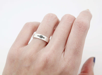 925 sterling silver Queen and King Ring ,Couple Rings,Custom Personalized Initial Ring