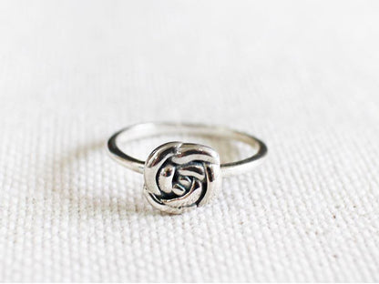 925 sterling silver Rose Flower Ring, flower rose ring,R1069S