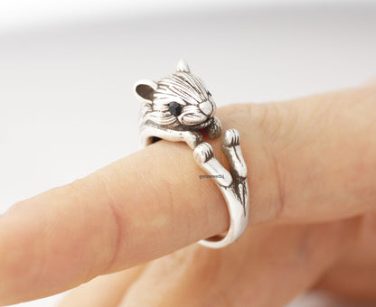 Cute Squirrel, Hamster, Mouse Wrap Ring, R0265S