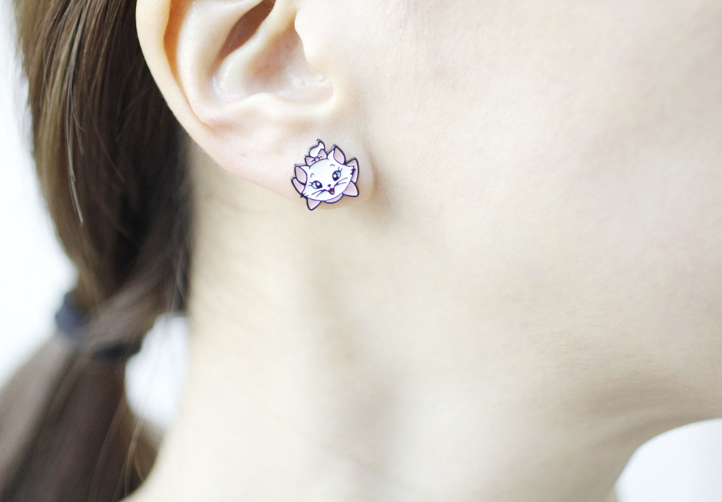 Cute Disney characters earrings Marie cat earrings