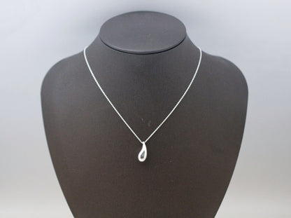 925 Sterling Silver Tear drop / Water Drop pendant Necklace.